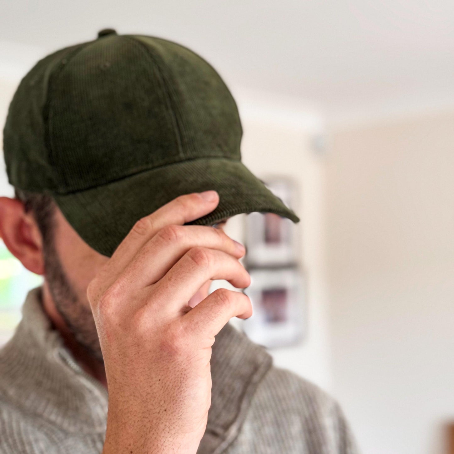 Organic Corduroy Baseball Cap, Sustainable Unisex Hat, Gift for Him or Her