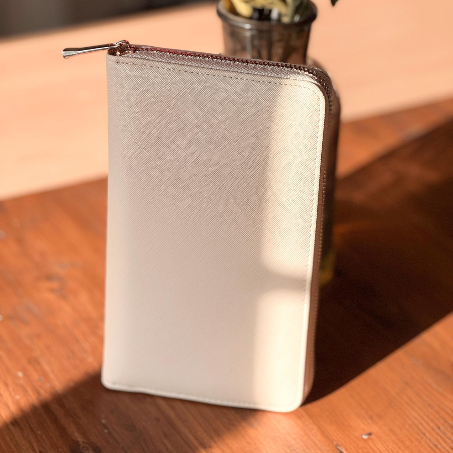 Cream Travel Jewellery Case, Personalised Bridesmaid Gift, Wedding Morning Keepsake