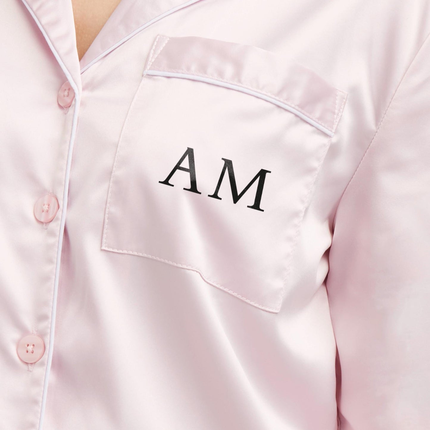 Personalised Satin Pyjama Set, Luxury Gift for Wife or Girlfriend, Valentine’s or Birthday PJs