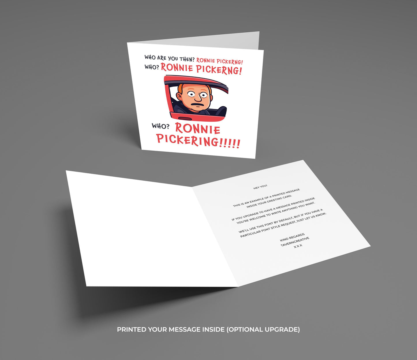 Ronnie Pickering Meme Card: British Humor, Viral Quote