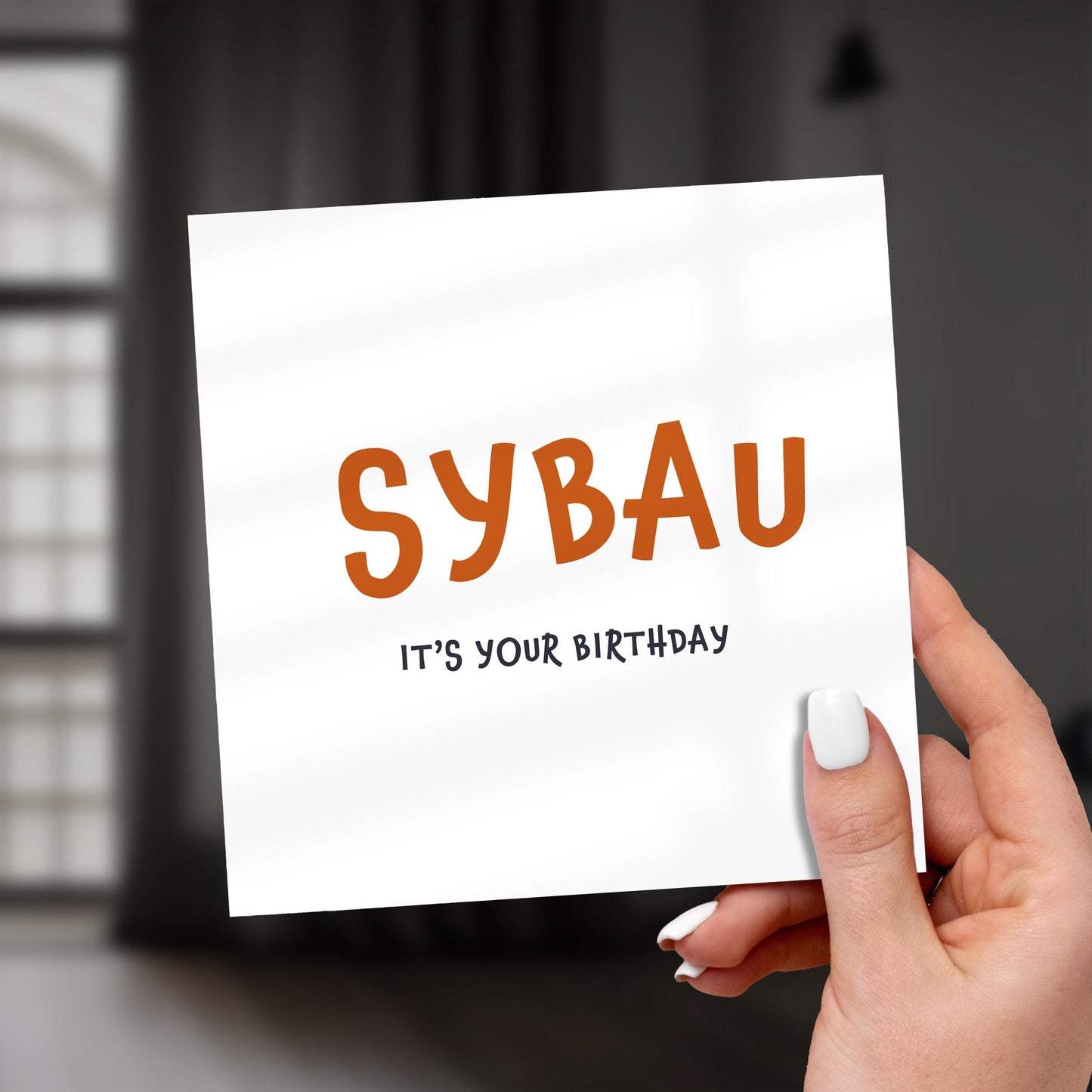 Funny SYBAU Birthday Card: TikTok Meme, Rude Internet Slang
