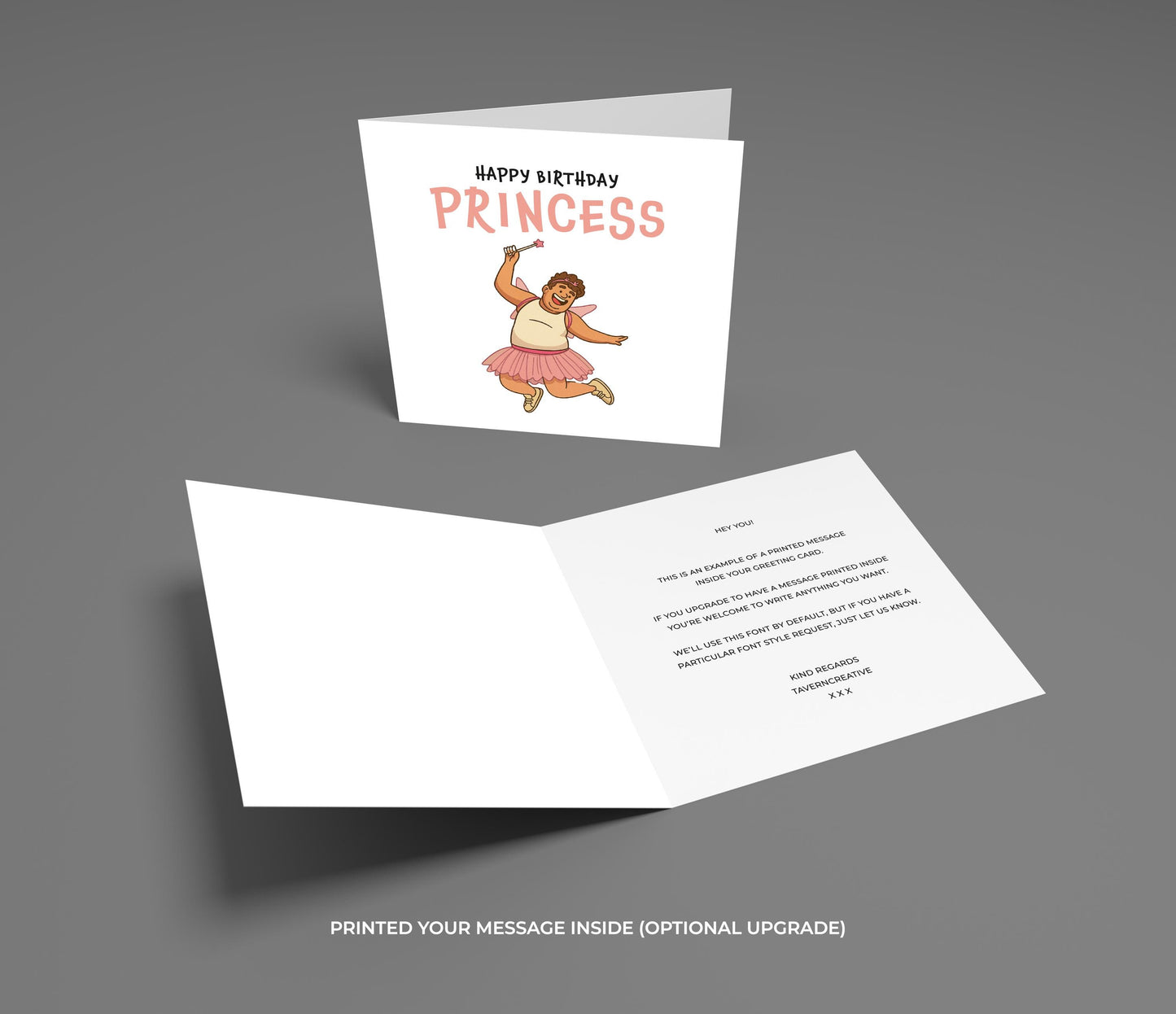 Funny Sarcastic Birthday Card for Brother - Princess Joke Card