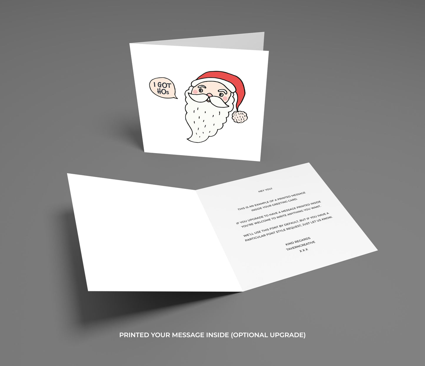 Funny Santa Christmas Card: Cheeky Holiday Greeting