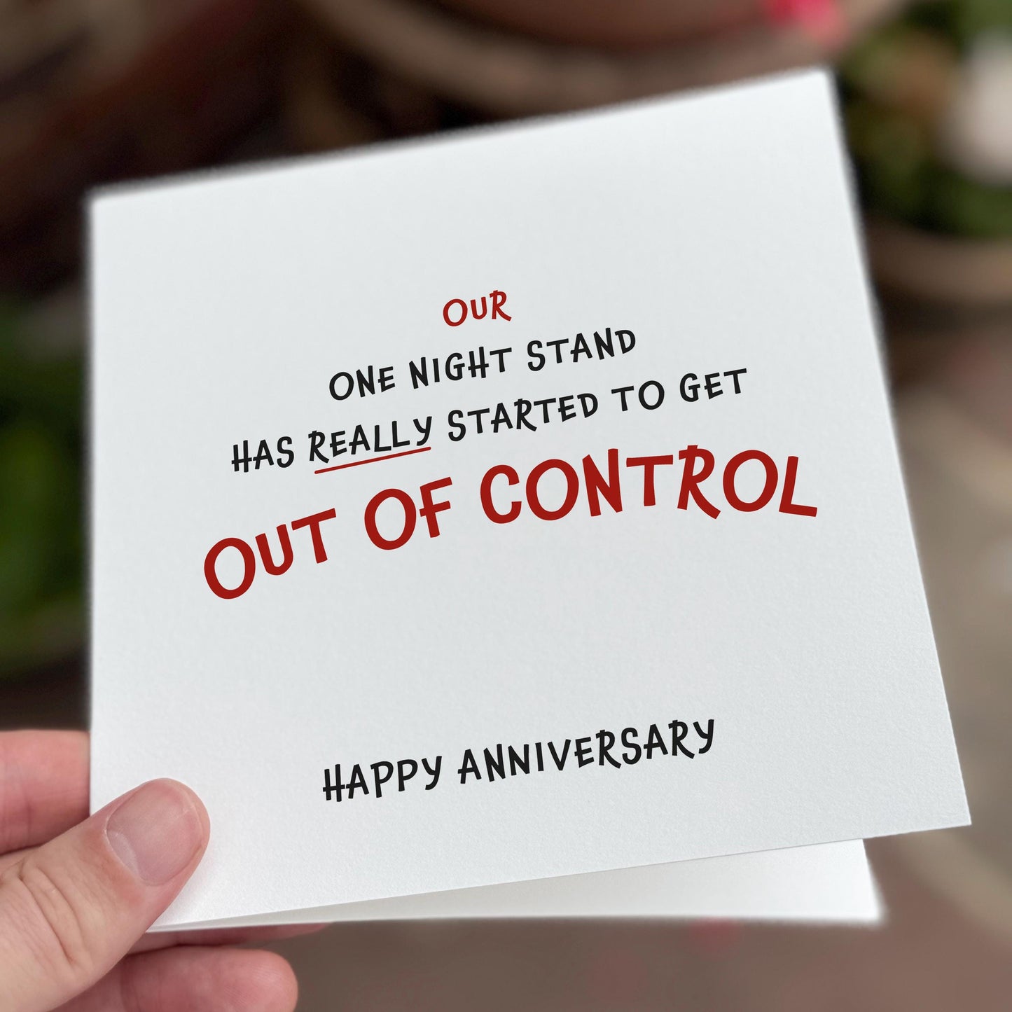 Funny Anniversary Card: Cheeky One Night Stand Relationship