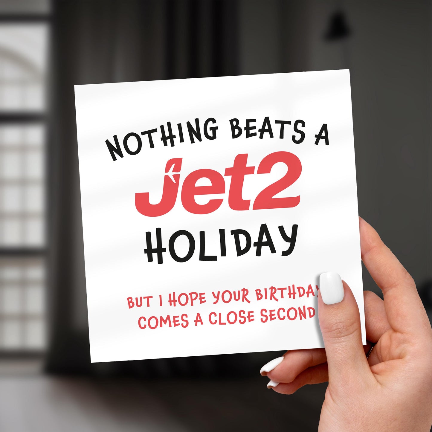 Funny Jet2 Birthday Card: British Meme, TikTok Trend