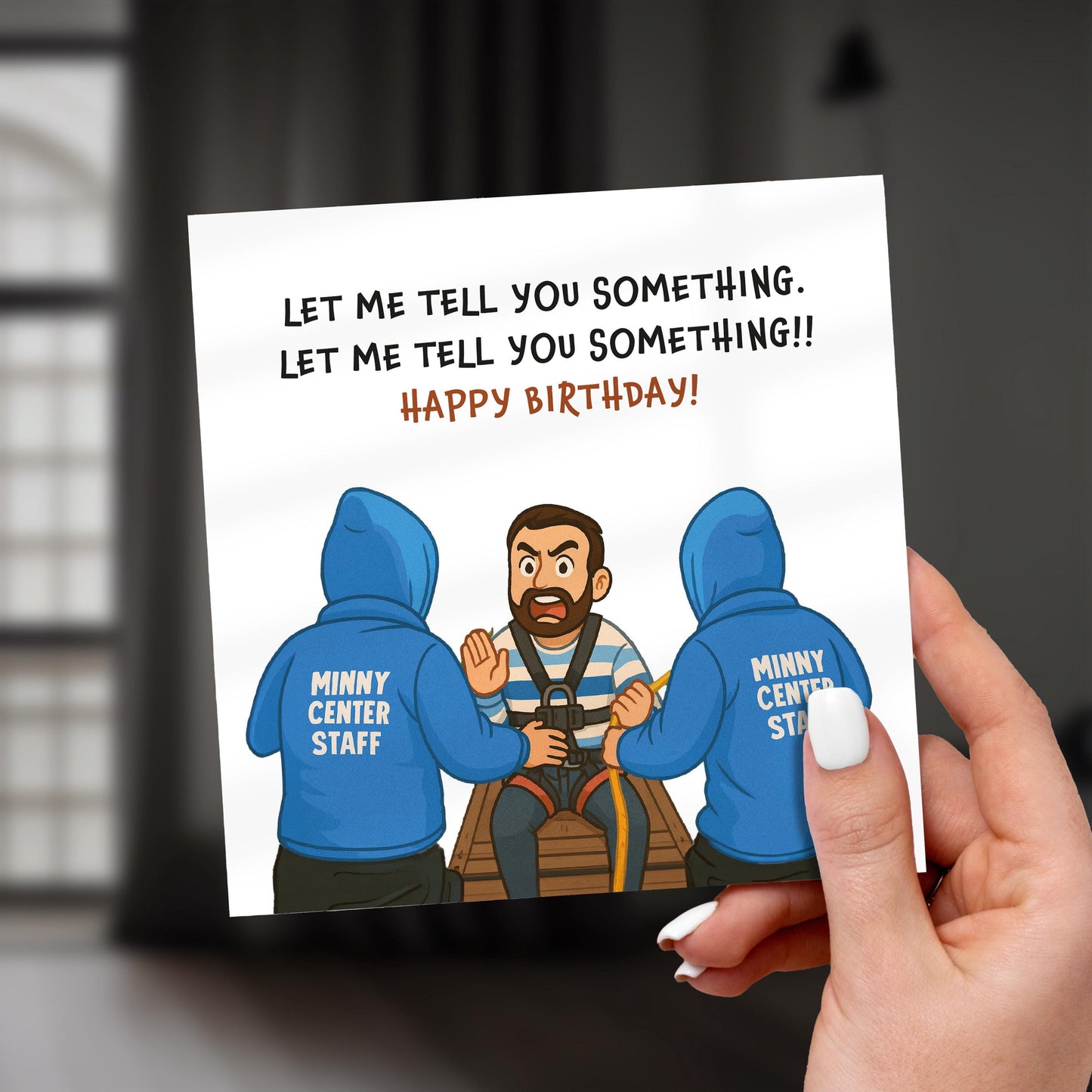 Funny Birthday Card: Let Me Tell You Something Meme - Bungee Jump Quote