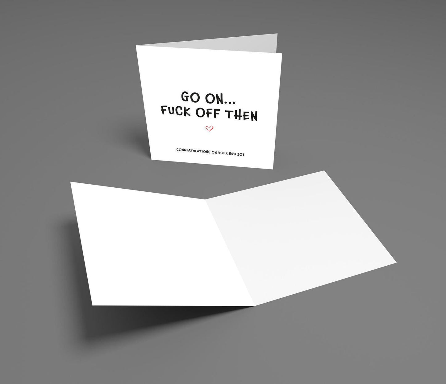 Funny Rude Leaving Card: Offensive New Job Congratulations Card