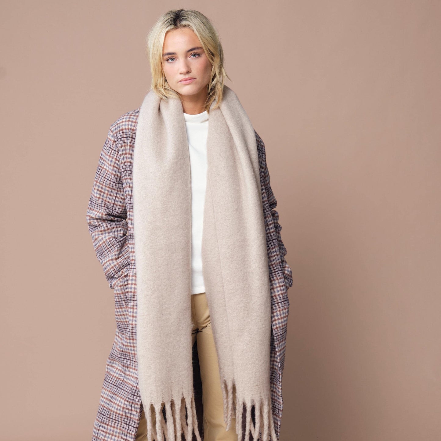 Fluffy Scarf, Oversized Winter Scarf, Cosy Gift for Her