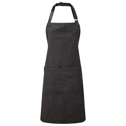 Black apron on a white background