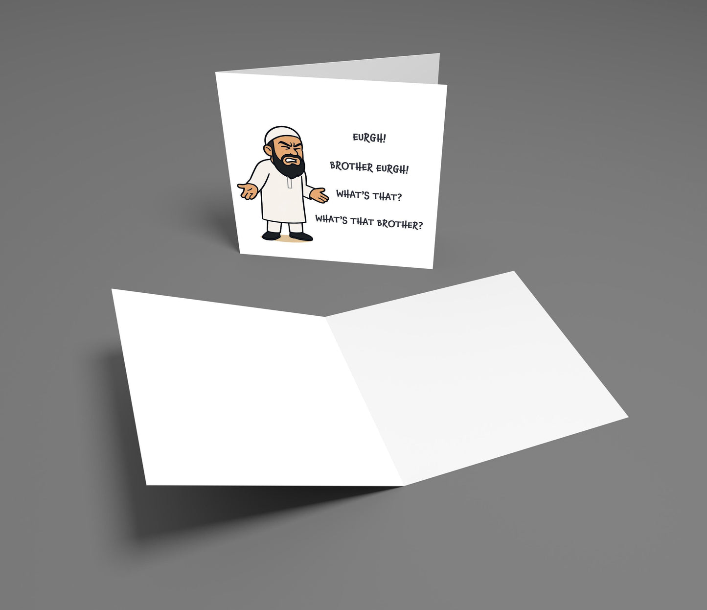 Funny 'Eurgh Brother' Meme Birthday Card: Viral Internet Joke