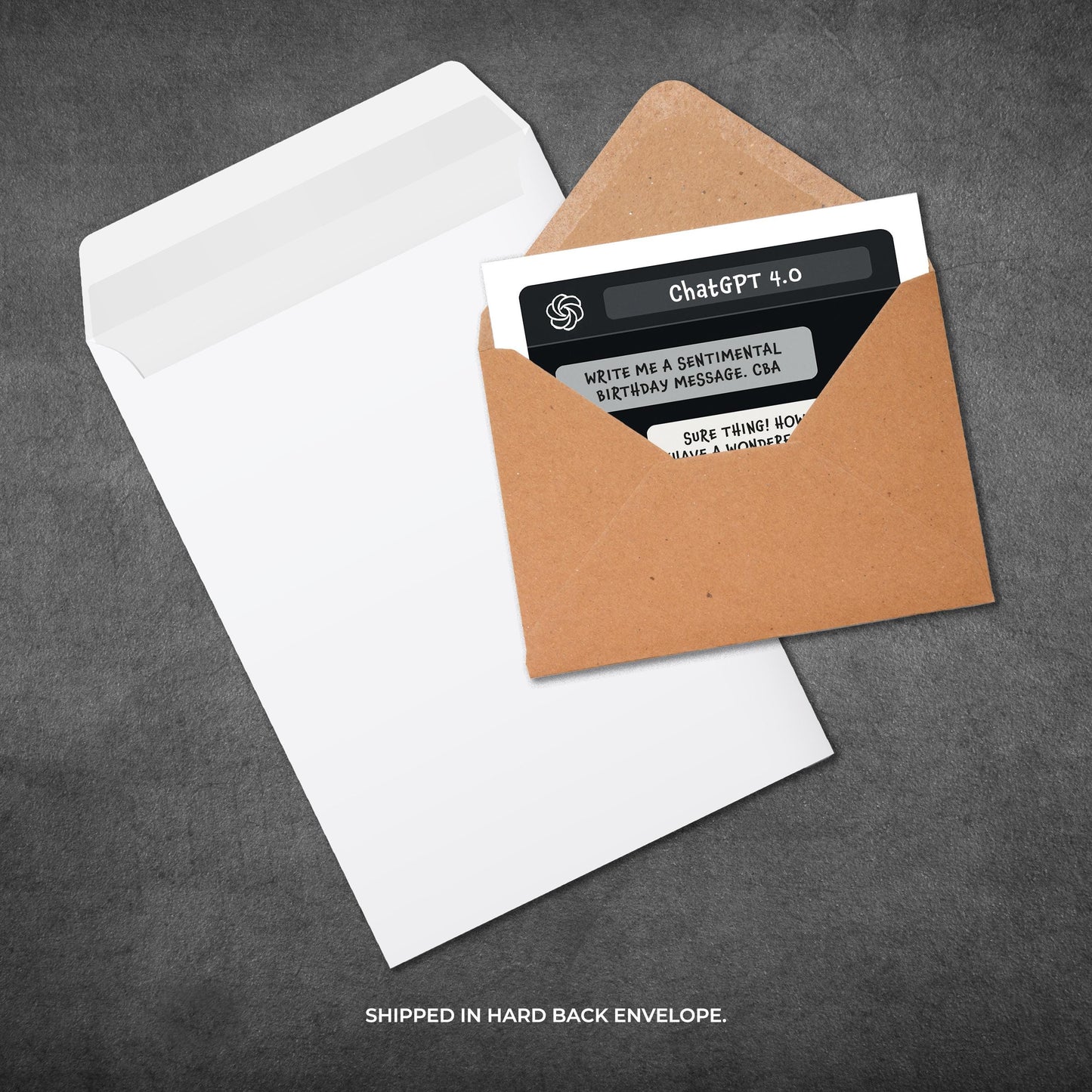Funny ChatGPT Birthday Card: Sarcastic AI Tech Meme