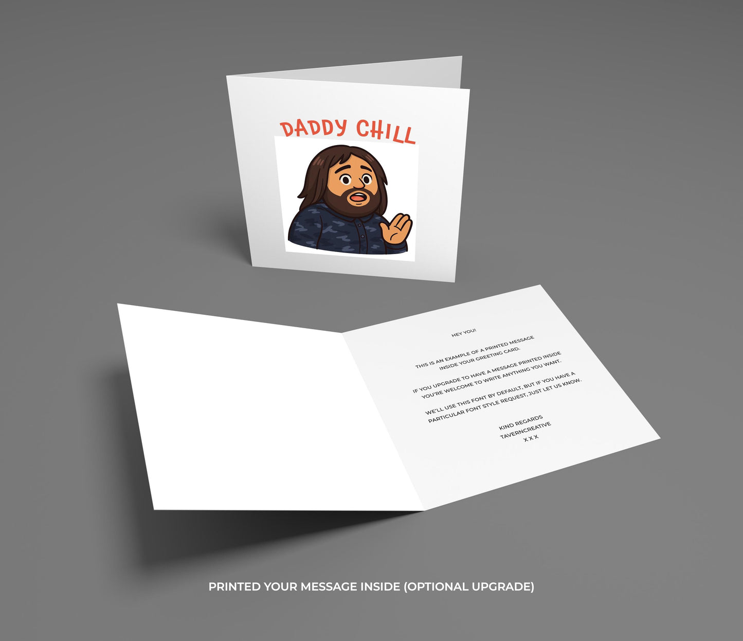 Daddy Chill Meme Card: Funny Viral Quote, Internet Humor