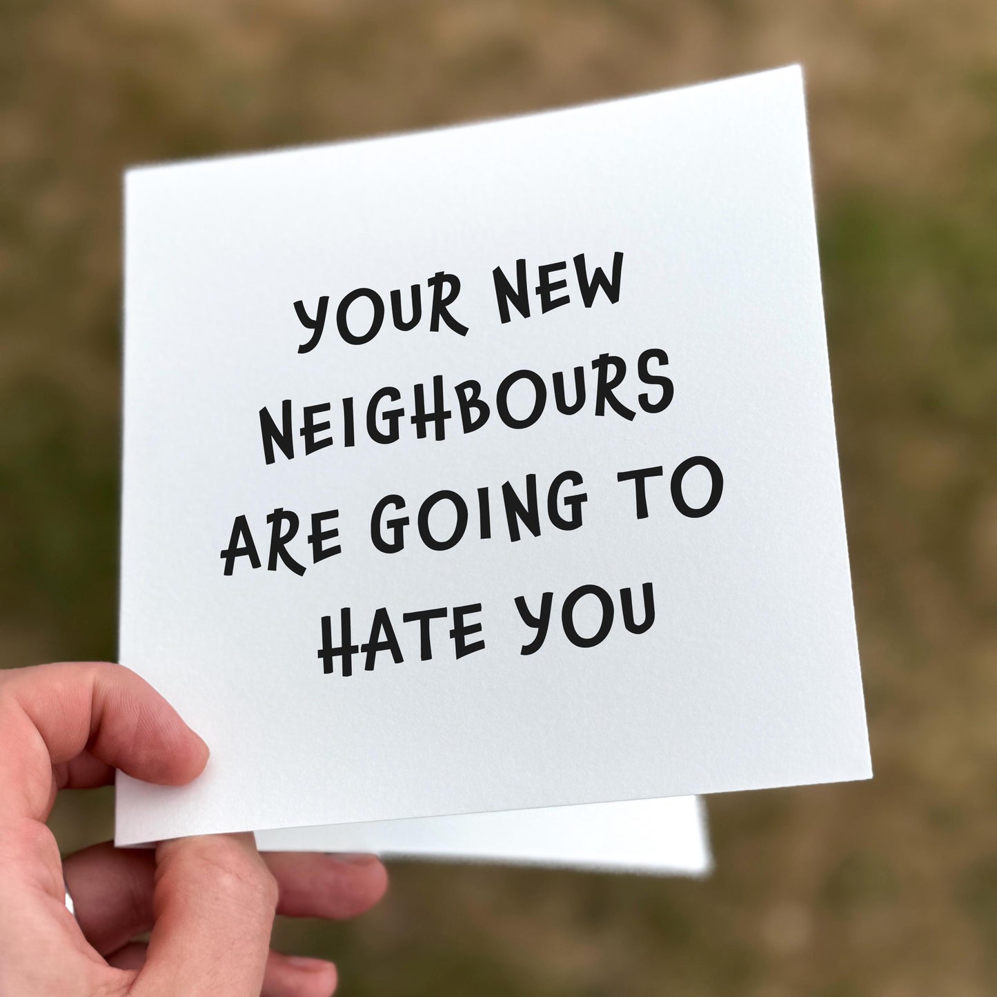 Funny New Home Card: Rude Housewarming - Personalized Moving Gift