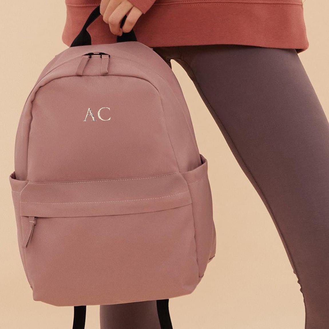 Premium Recycled Mini Backpack, Personalised Everyday Bag, Sustainable Gift for Her