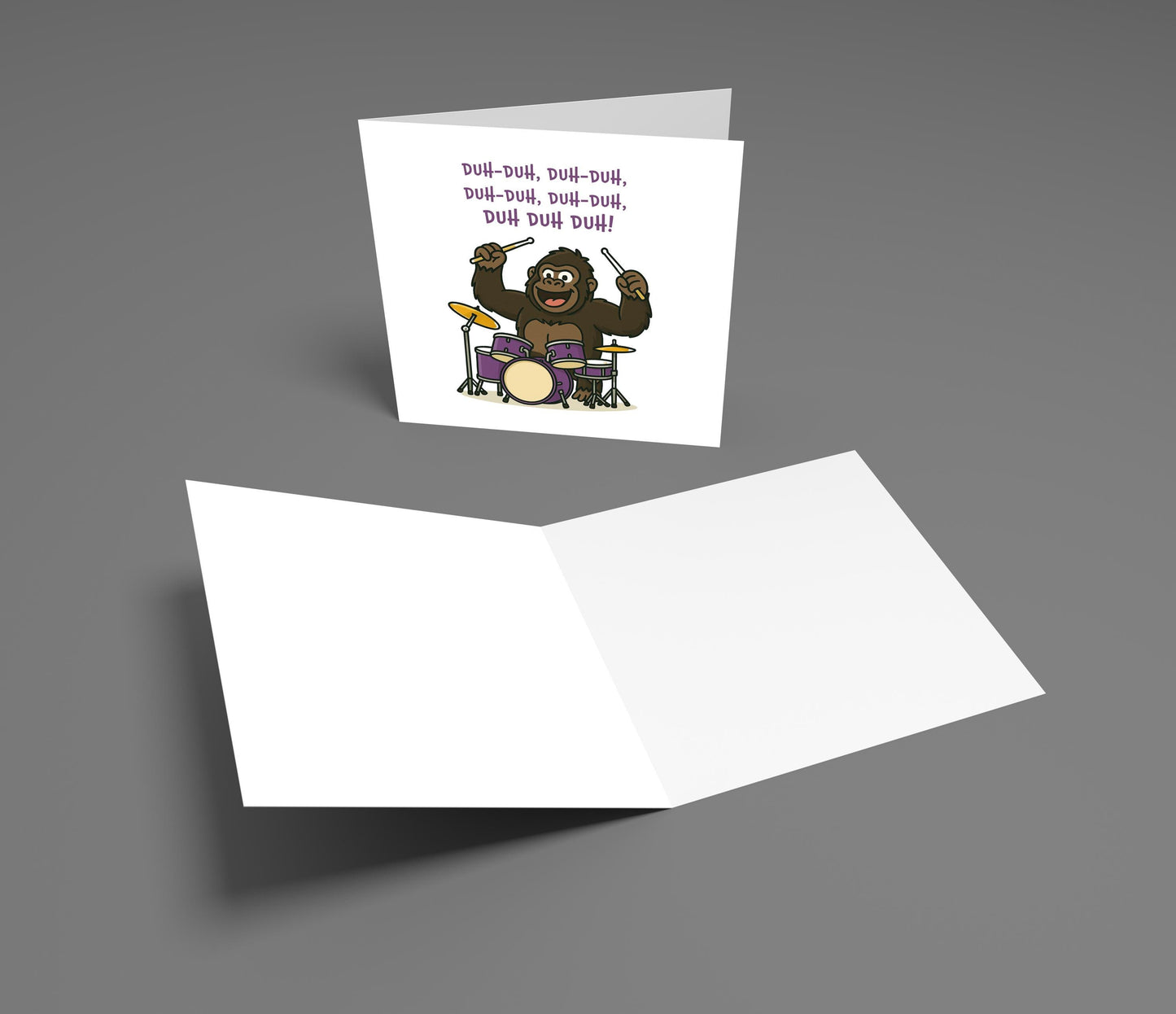 Cadbury Gorilla Birthday Card: 90s Nostalgia, Phil Collins Drum Solo