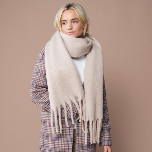 Fluffy Scarf, Oversized Winter Scarf, Cosy Gift for Her