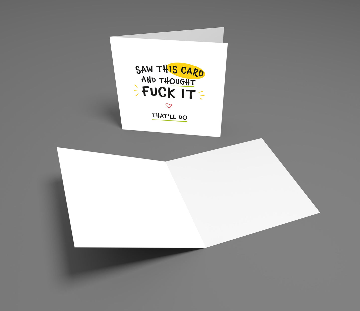 Funny Occasion Card: That'll Do - Cheeky Rude Greeting