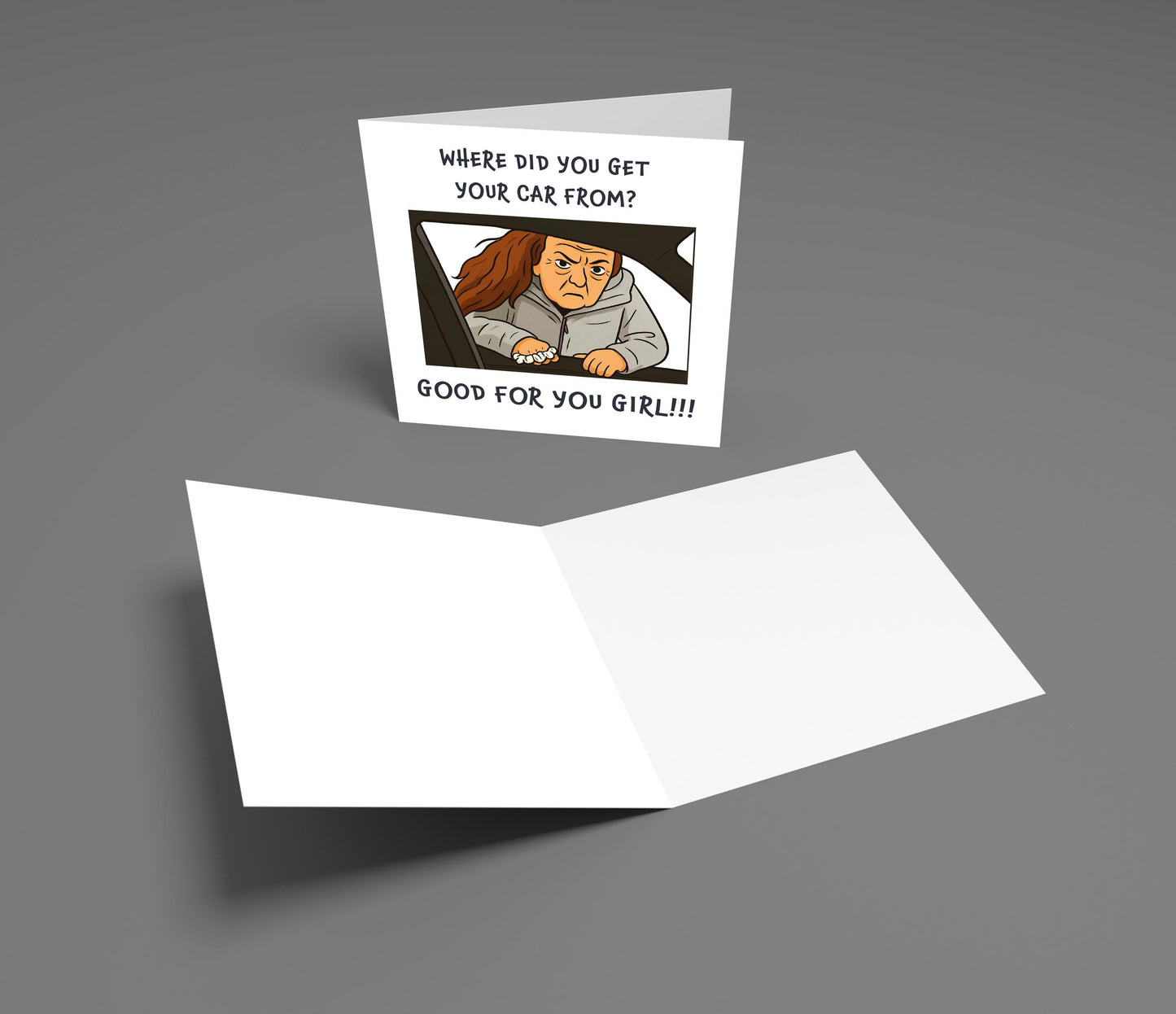 Funny Meme Card: Where Did You Get Your Car From? - Viral Quote