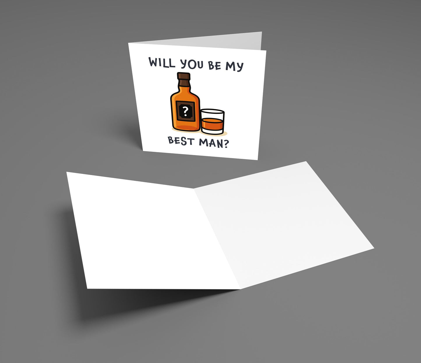 Will You Be My Best Man Card, Funny Best Man Proposal, Whisky Card, Groomsman Card, Wedding Party Card, Best Man Request Card