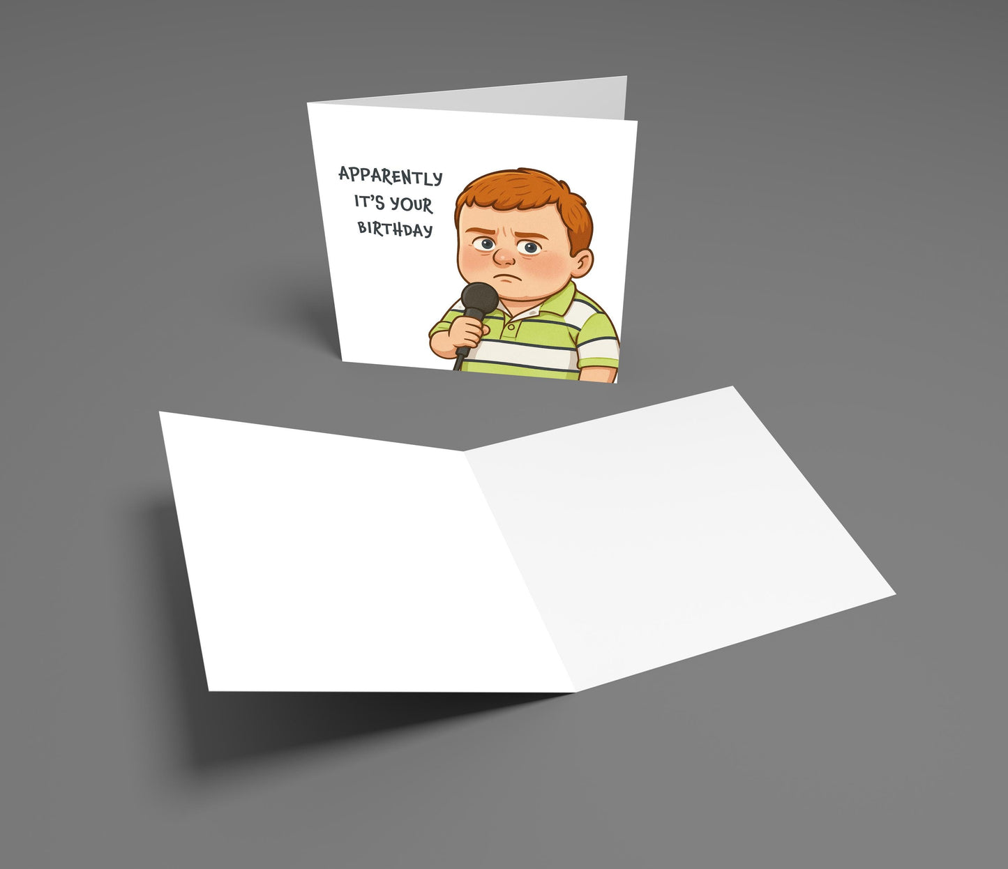 Funny Birthday Card: Apparently Kid Meme - Viral Interview Quote