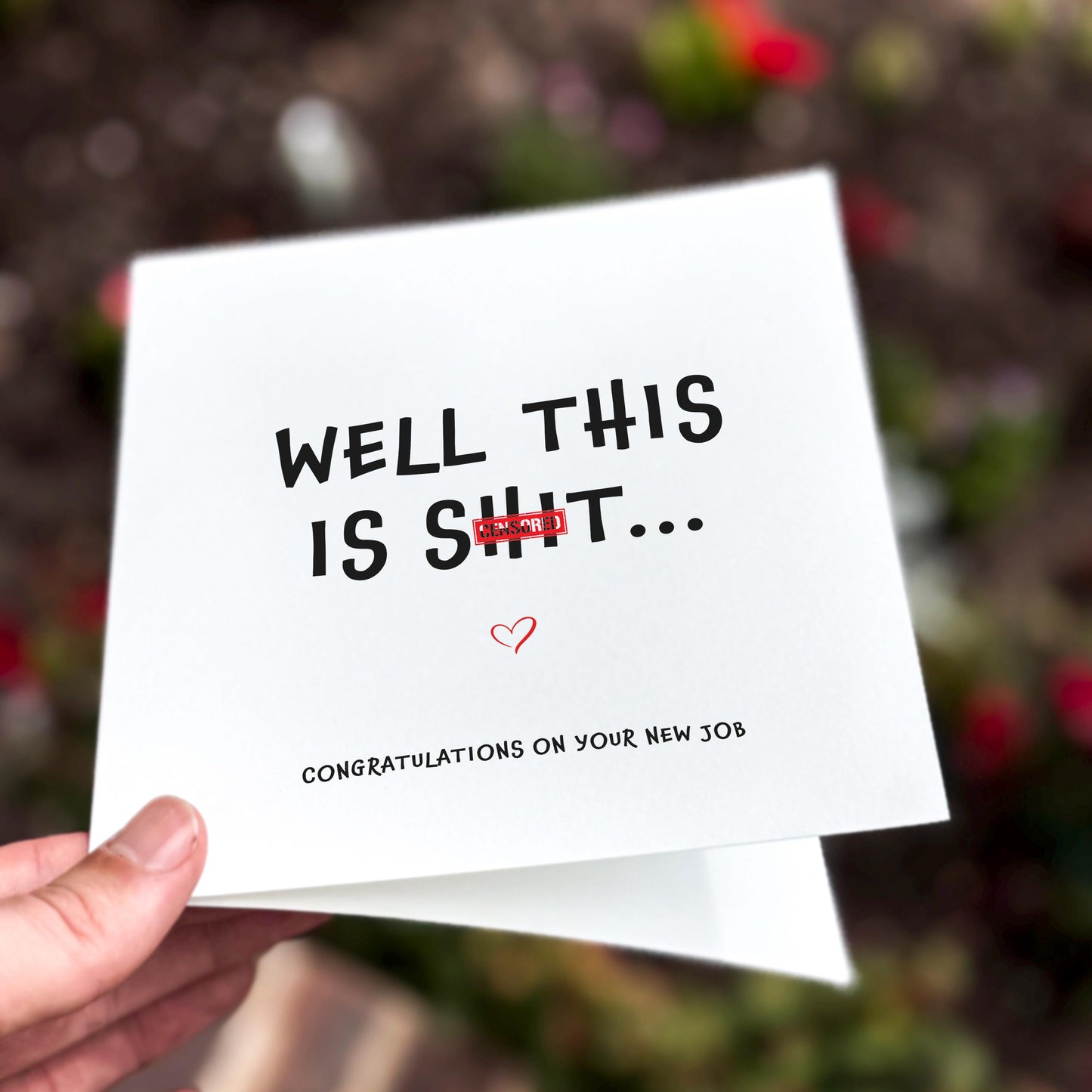 Funny New Job Card: Rude Leaving Card for Colleague