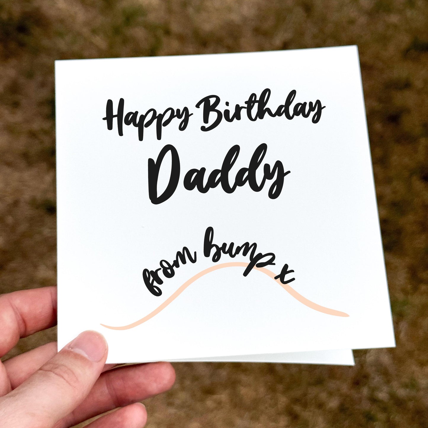 Happy Birthday Daddy-to-Be Card: From the Bump, Pregnancy Reveal