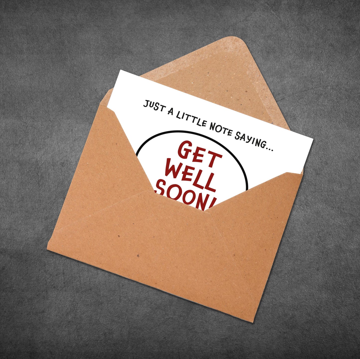 Funny Get Well Soon Card: Musical Note Cheer Up Card
