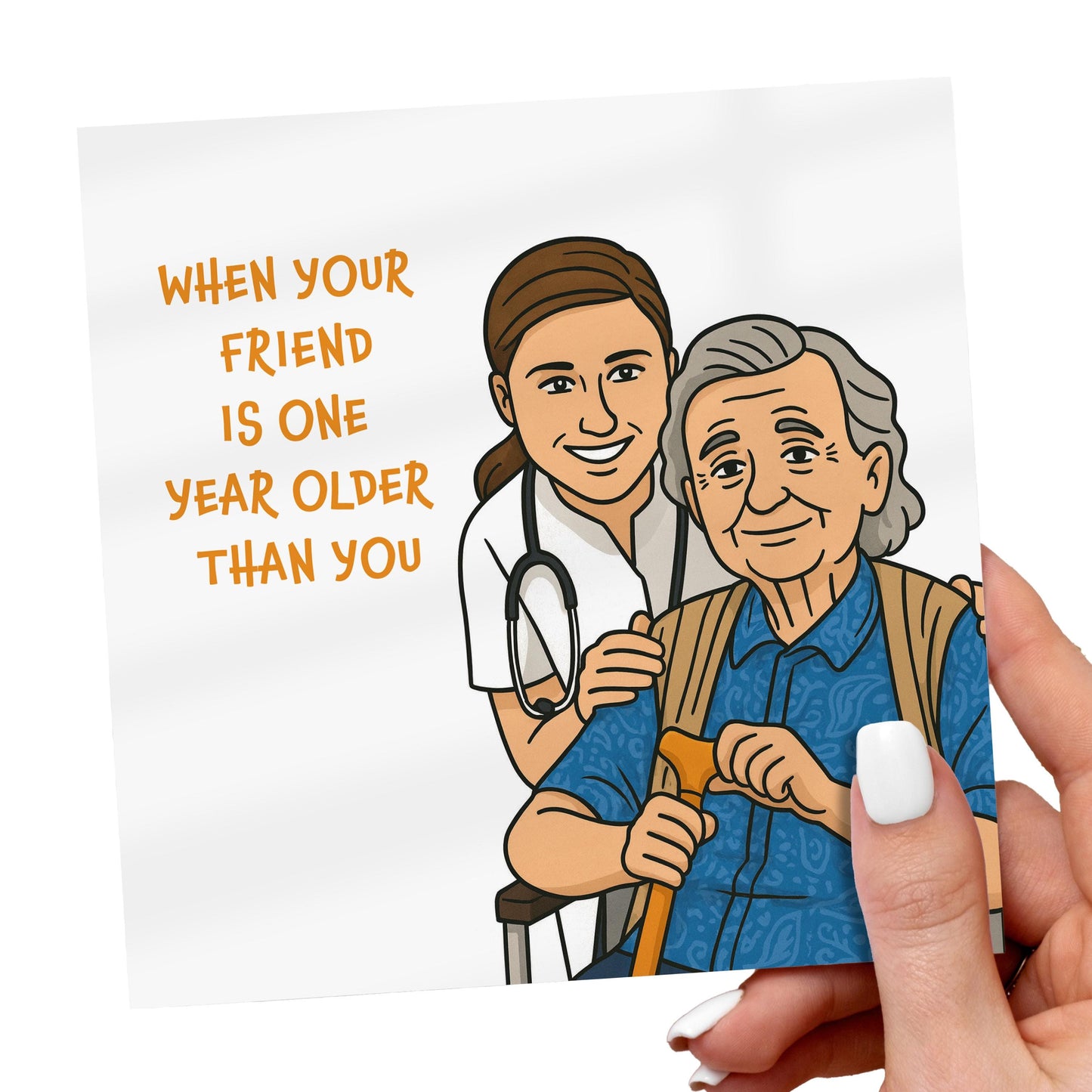 Funny Birthday Card for Friend: Sarcastic Banter, One Year Older