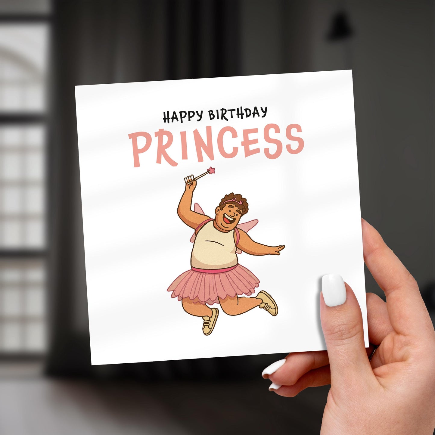 Funny Sarcastic Birthday Card for Brother - Princess Joke Card