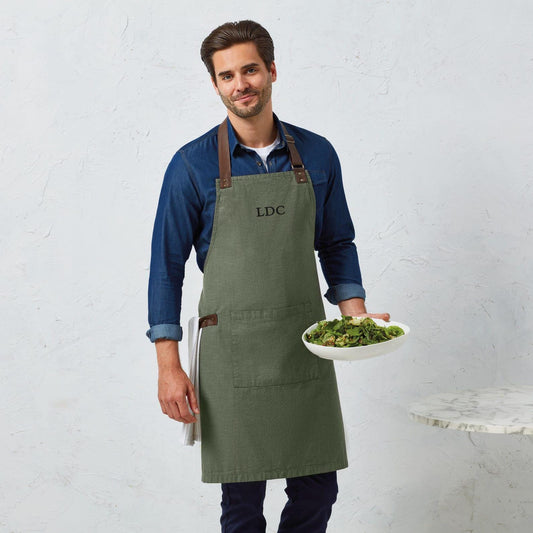 Personalised MasterChef Apron, Oxford Cotton BBQ Apron, Gift for Dad or Him