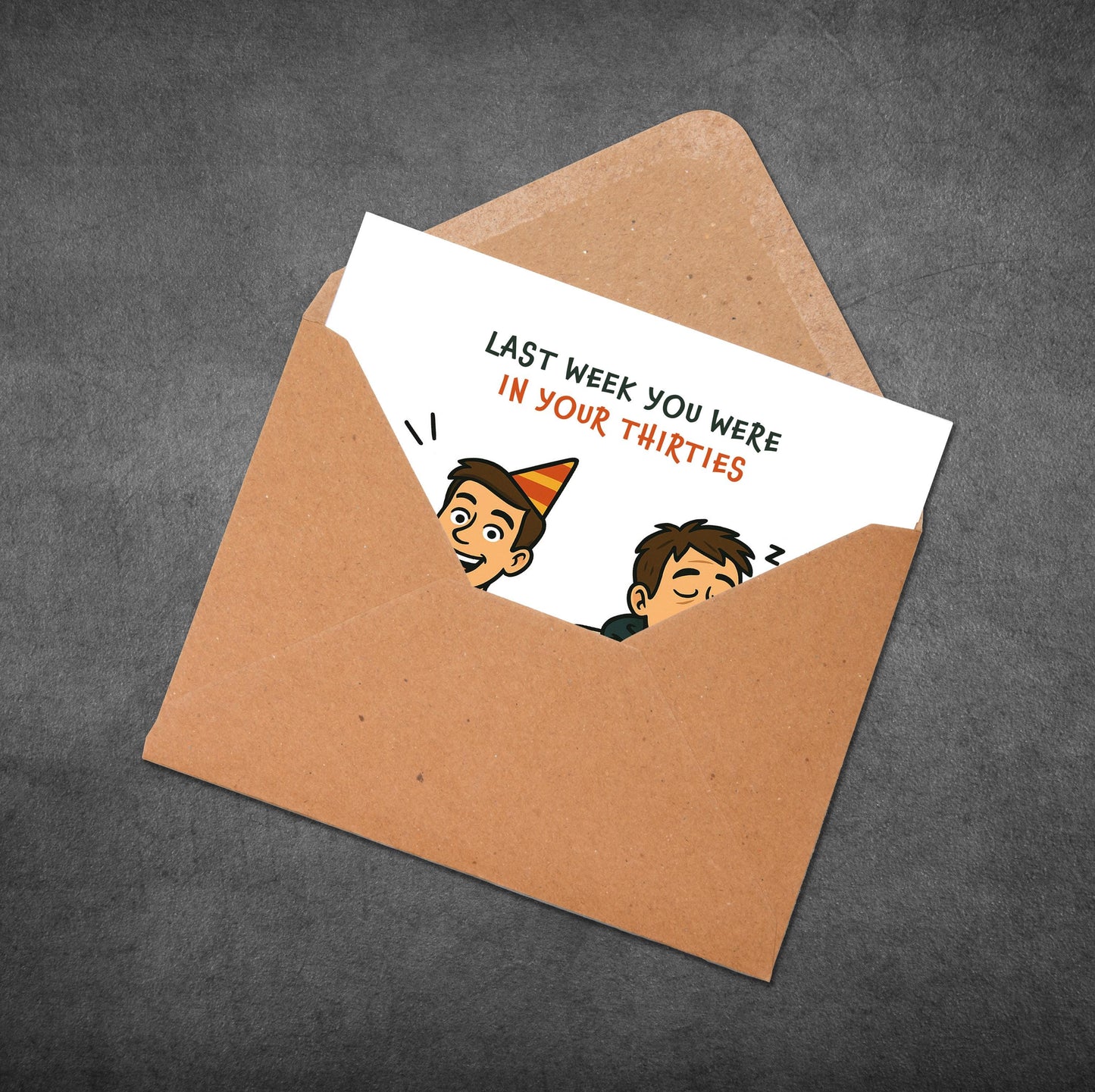 Funny 40th Birthday Card: Milestone Joke Card For Him