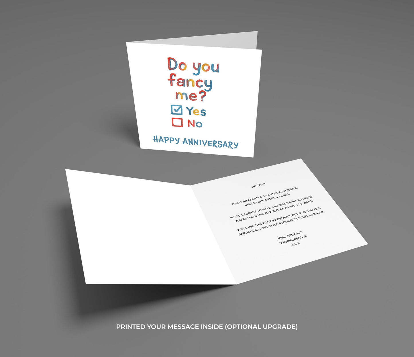 Funny Anniversary Card: Playful Tick Box Design for Couples