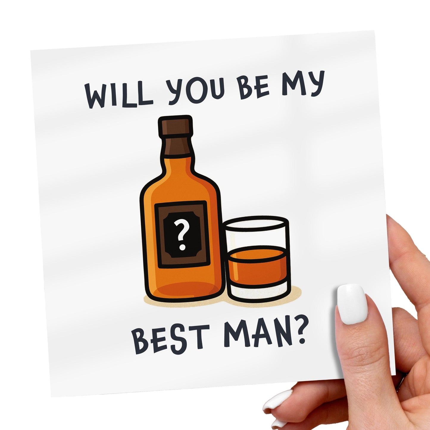 Will You Be My Best Man Card, Funny Best Man Proposal, Whisky Card, Groomsman Card, Wedding Party Card, Best Man Request Card