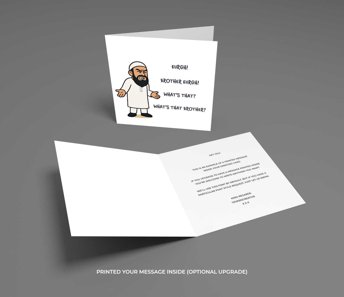 Funny 'Eurgh Brother' Meme Birthday Card: Viral Internet Joke