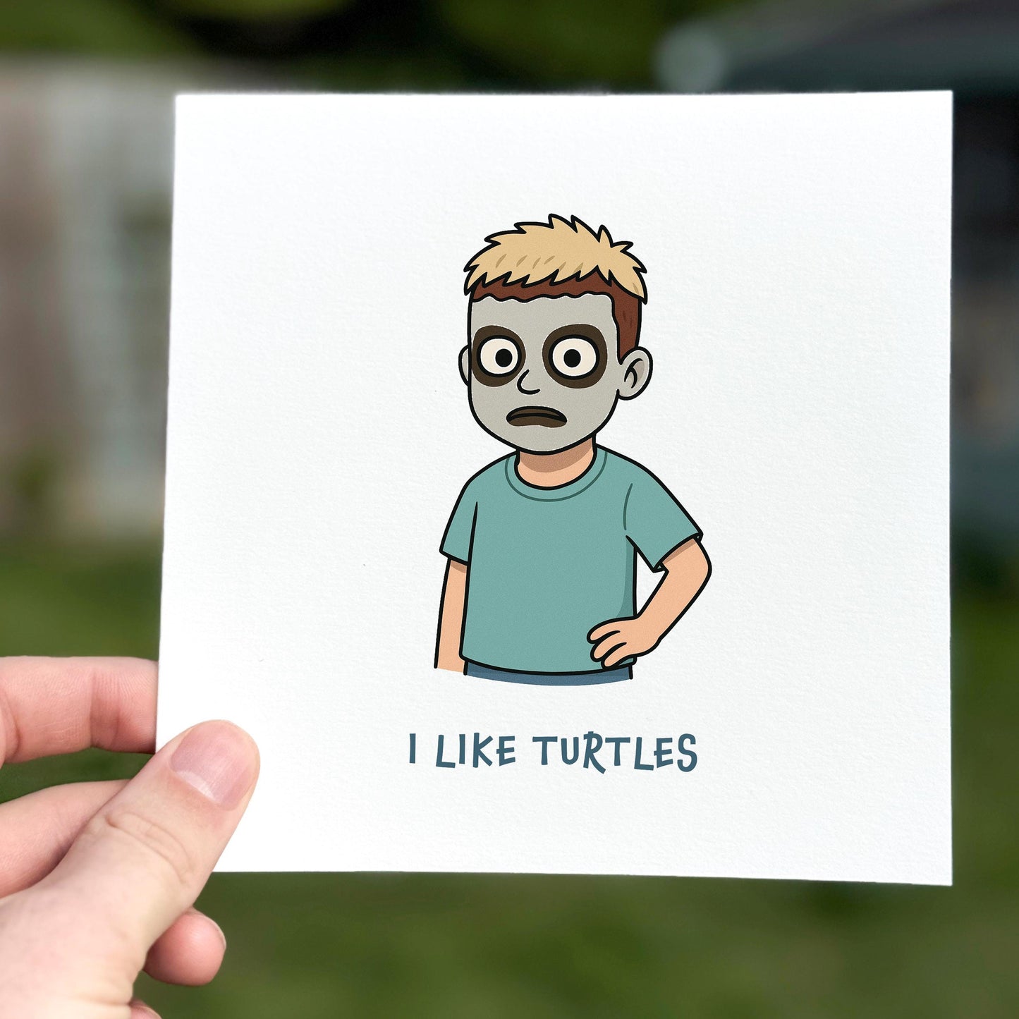 I Like Turtles Meme Card: Funny Viral Video Birthday Card