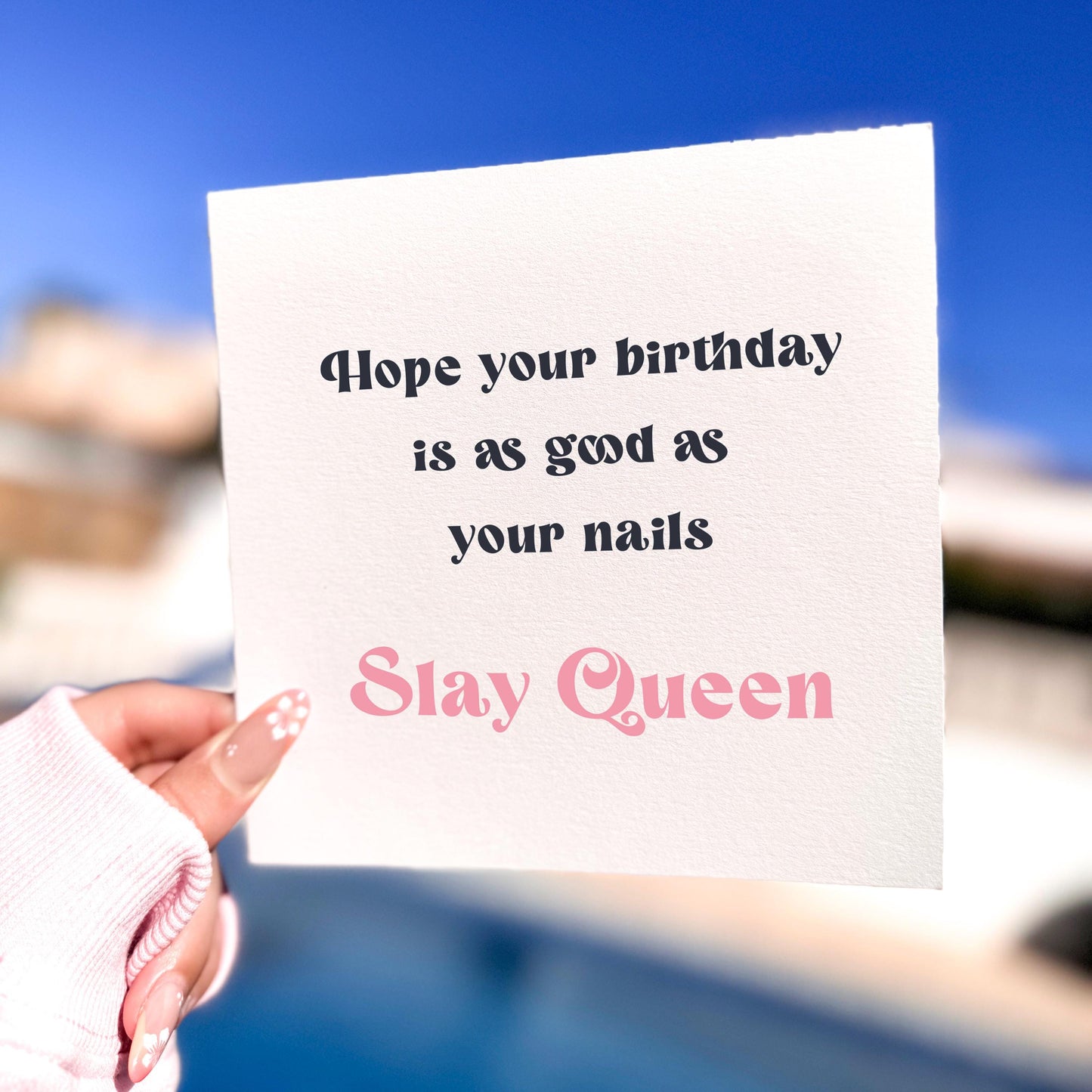 Slay Queen Birthday Card: Funny Tween/Teen Girl Card