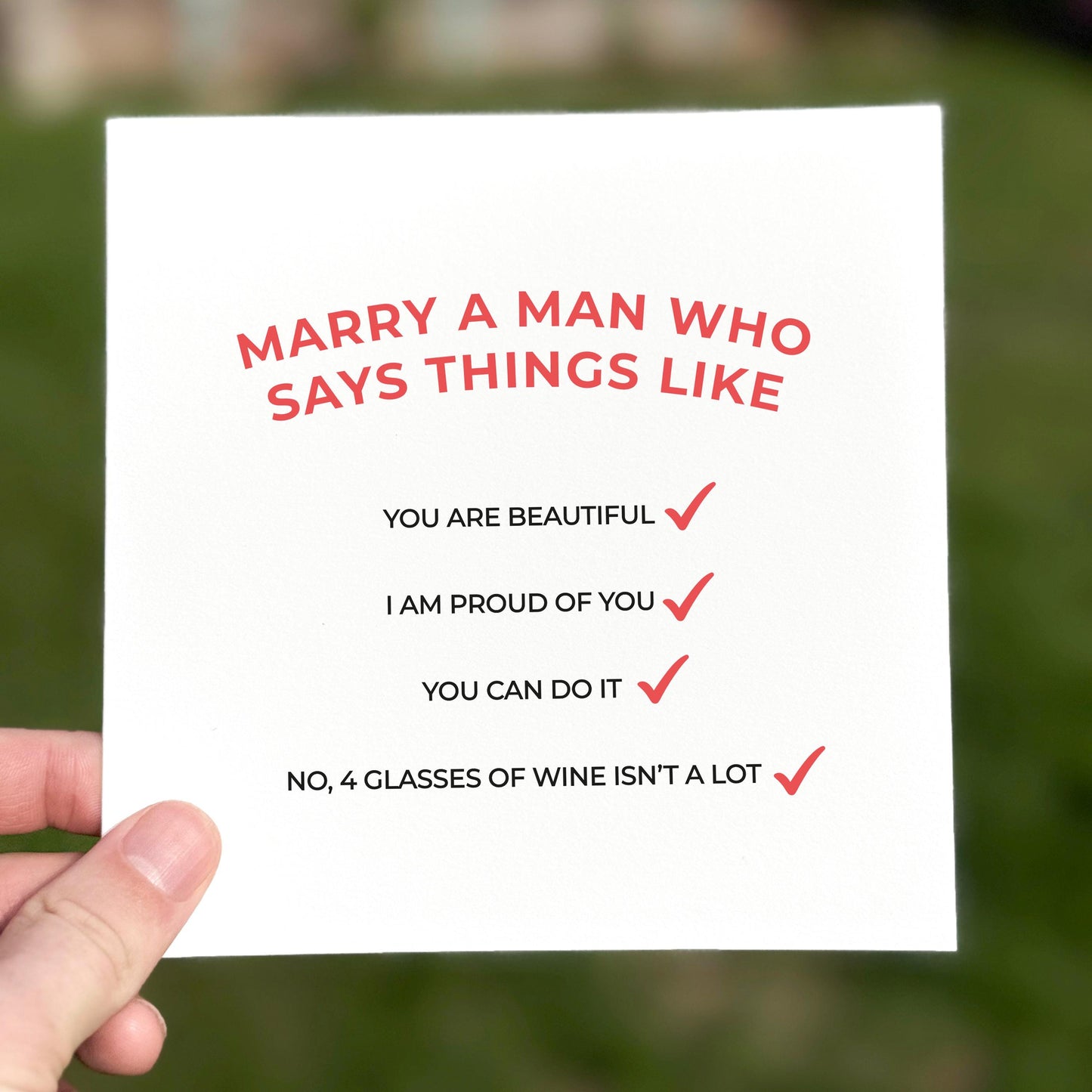 Funny Wine Meme Card for Her: Cheeky Pop Culture Love