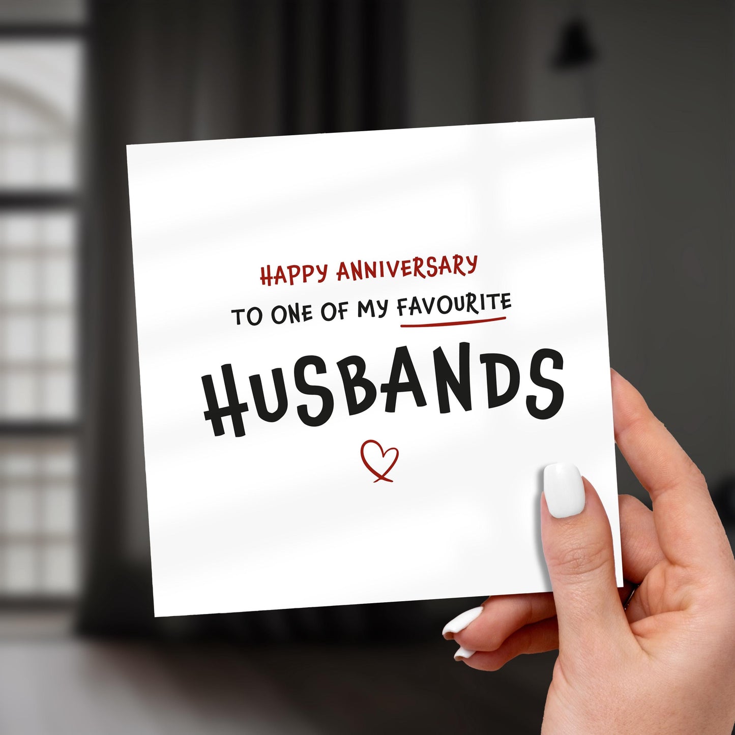 Funny Anniversary Card for Husband: Sarcastic Love Card