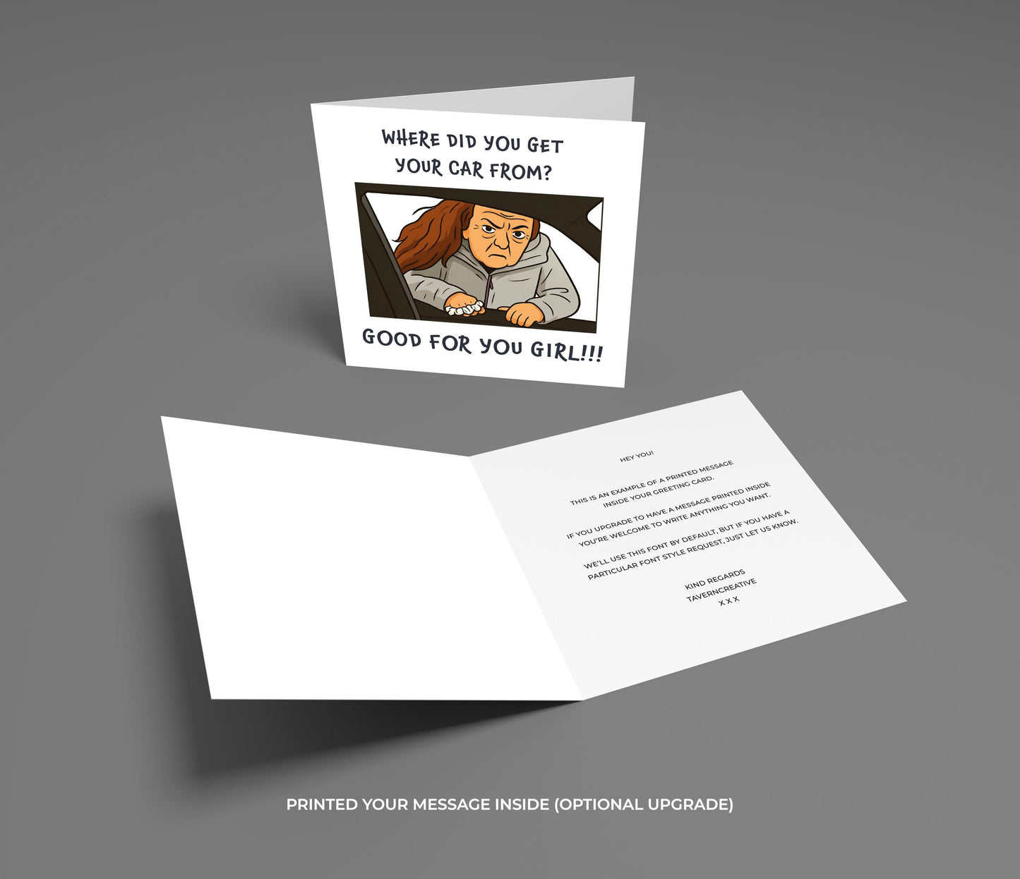 Funny Meme Card: Where Did You Get Your Car From? - Viral Quote