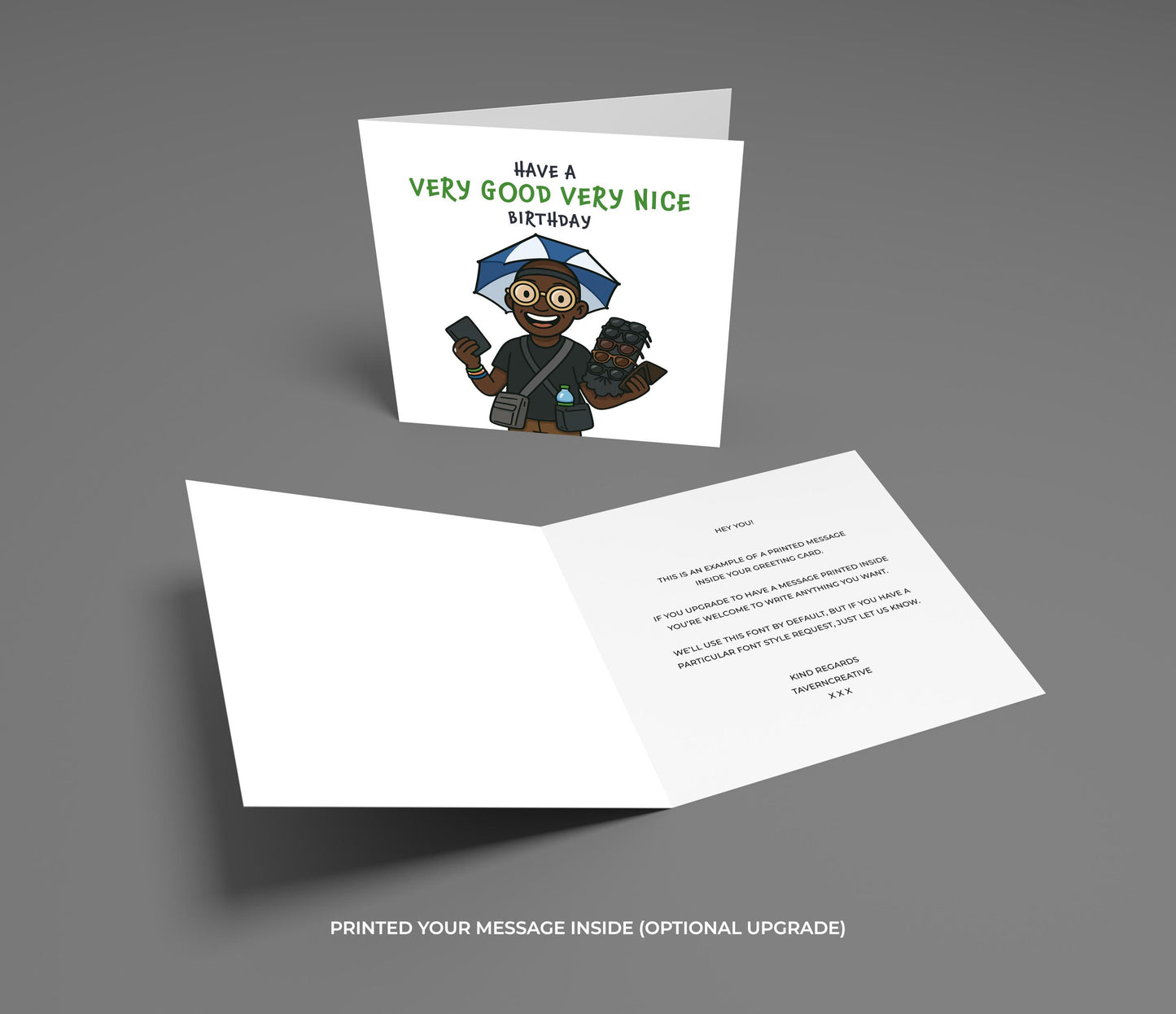 Funny Very Good Very Nice Birthday Card, Tenerife Looky Looky Man Meme Card, Internet Sensation Holiday Birthday Card for Him or Her