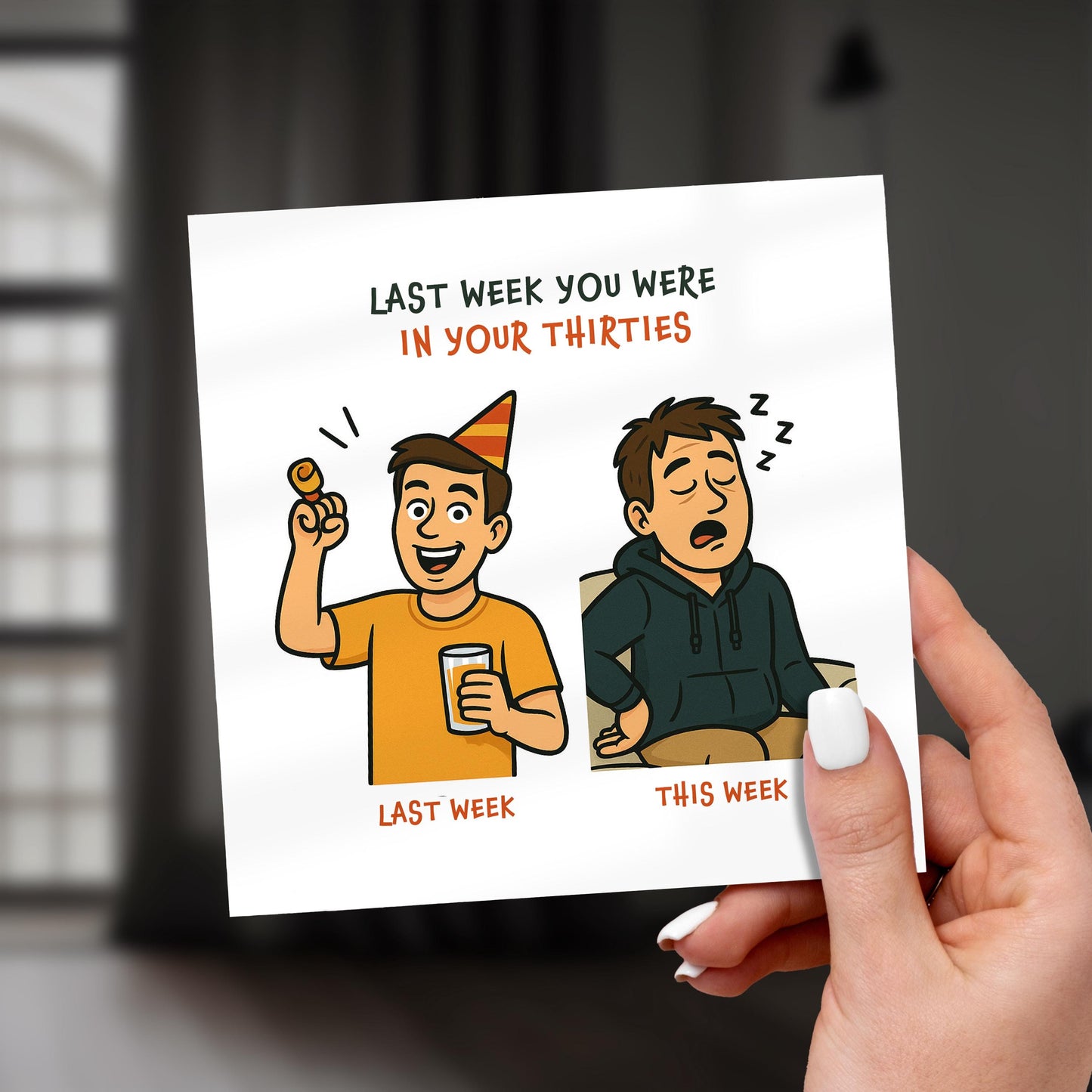 Funny 40th Birthday Card: Milestone Joke Card For Him
