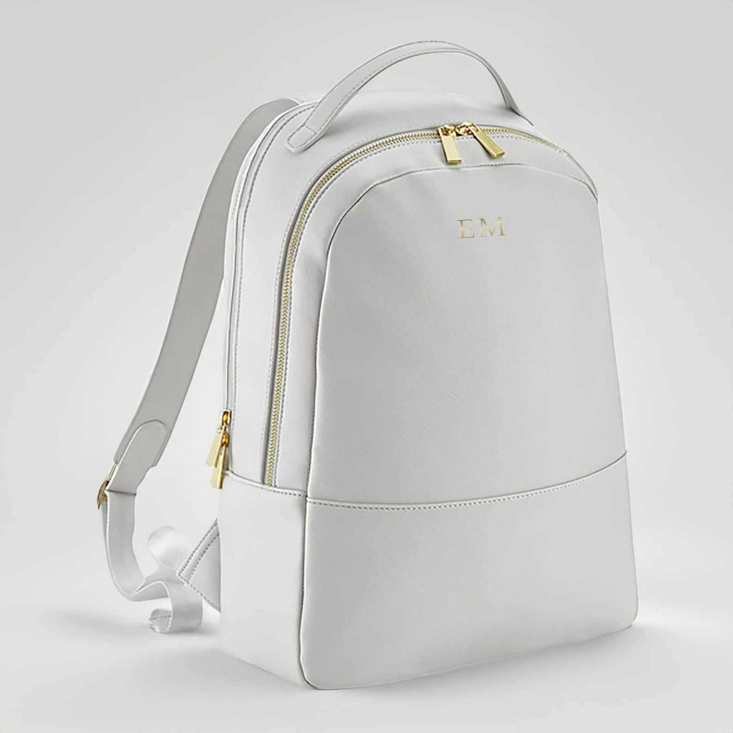 Luxury Structured Backpack, Personalised Work or Travel Bag, Gift for Her