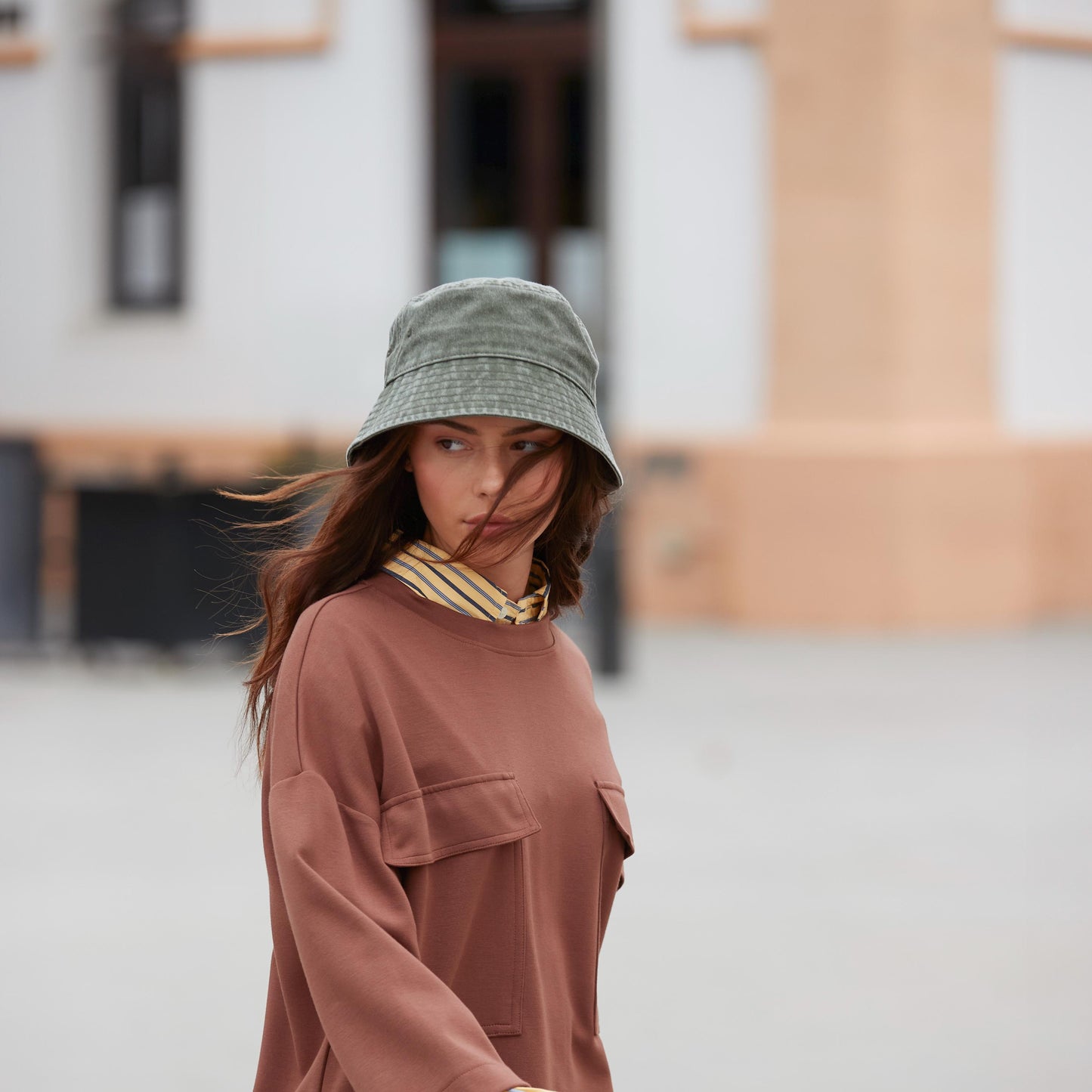 Vintage Cotton Bucket Hat, Unisex Summer Hat, Festival or Holiday Gift