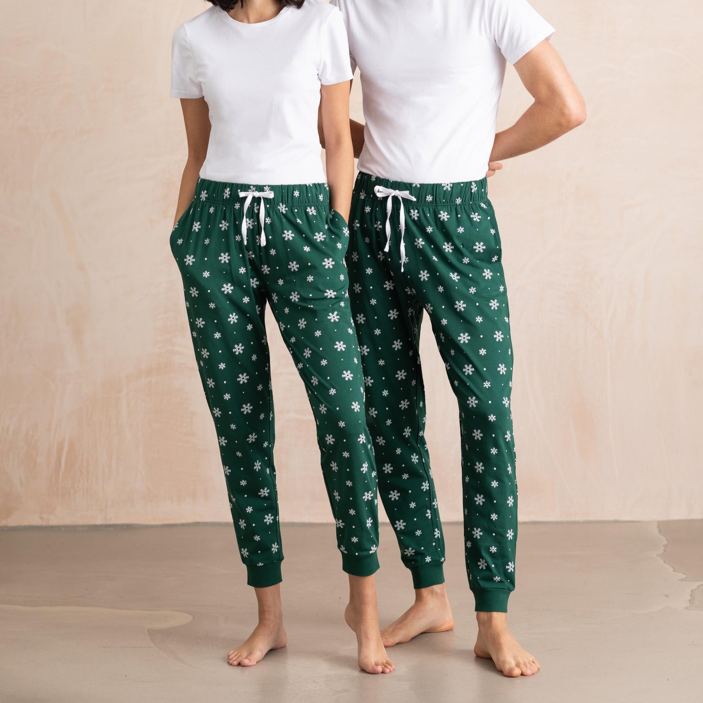 Navy Star Christmas Pyjama Bottoms, Matching Family PJs, Festive Gift for Him or Her