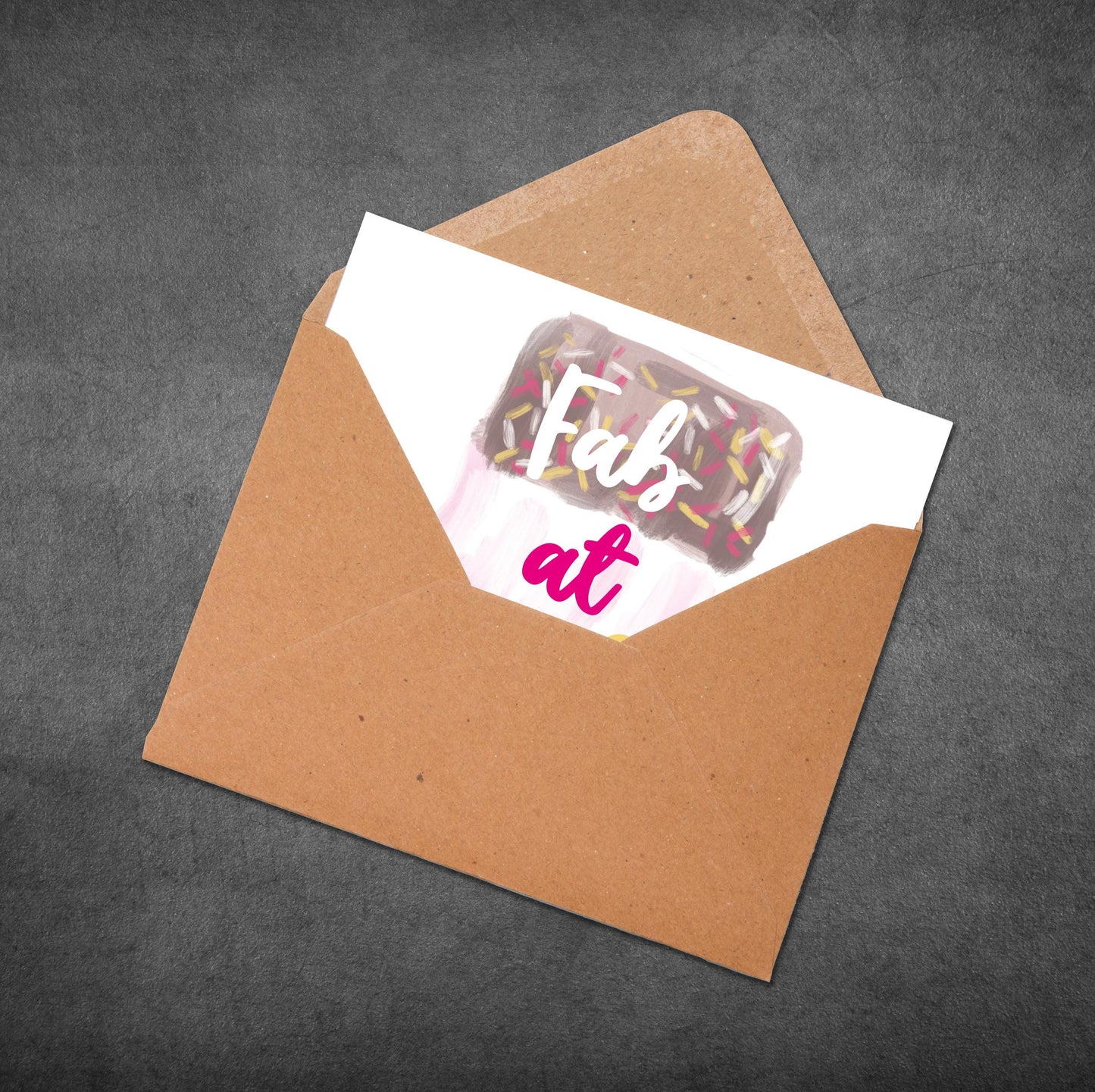 Funny Fab at 50 Birthday Card: Ice Lolly Design