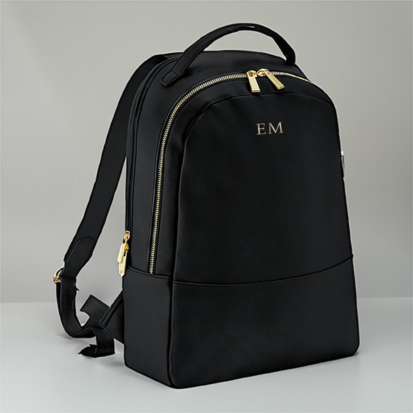 Luxury Structured Backpack, Personalised Work or Travel Bag, Gift for Her