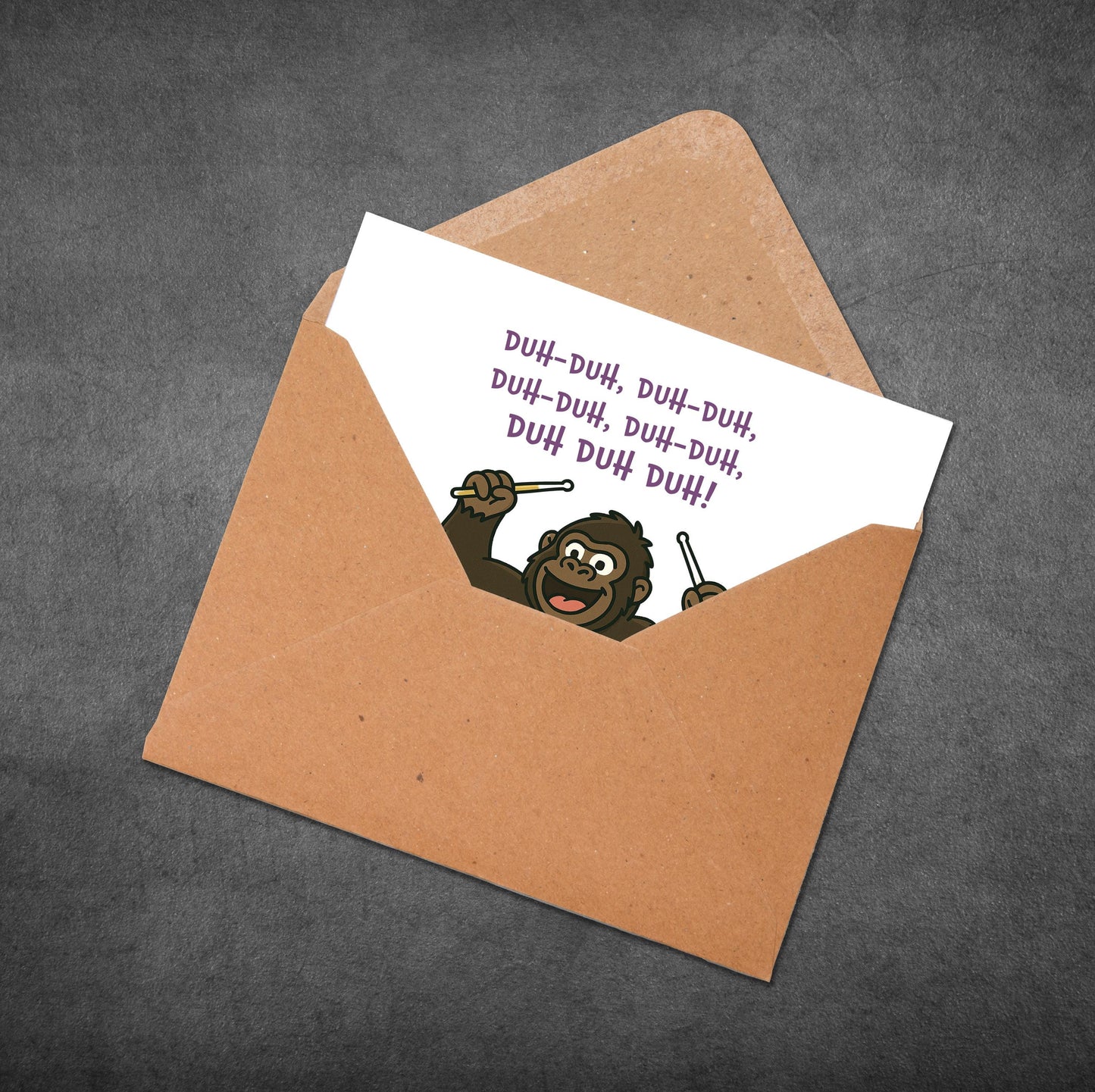 Cadbury Gorilla Birthday Card: 90s Nostalgia, Phil Collins Drum Solo