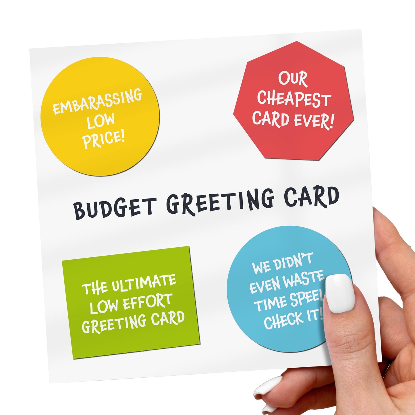 Funny Parody Birthday Card: Low Effort Joke Greeting