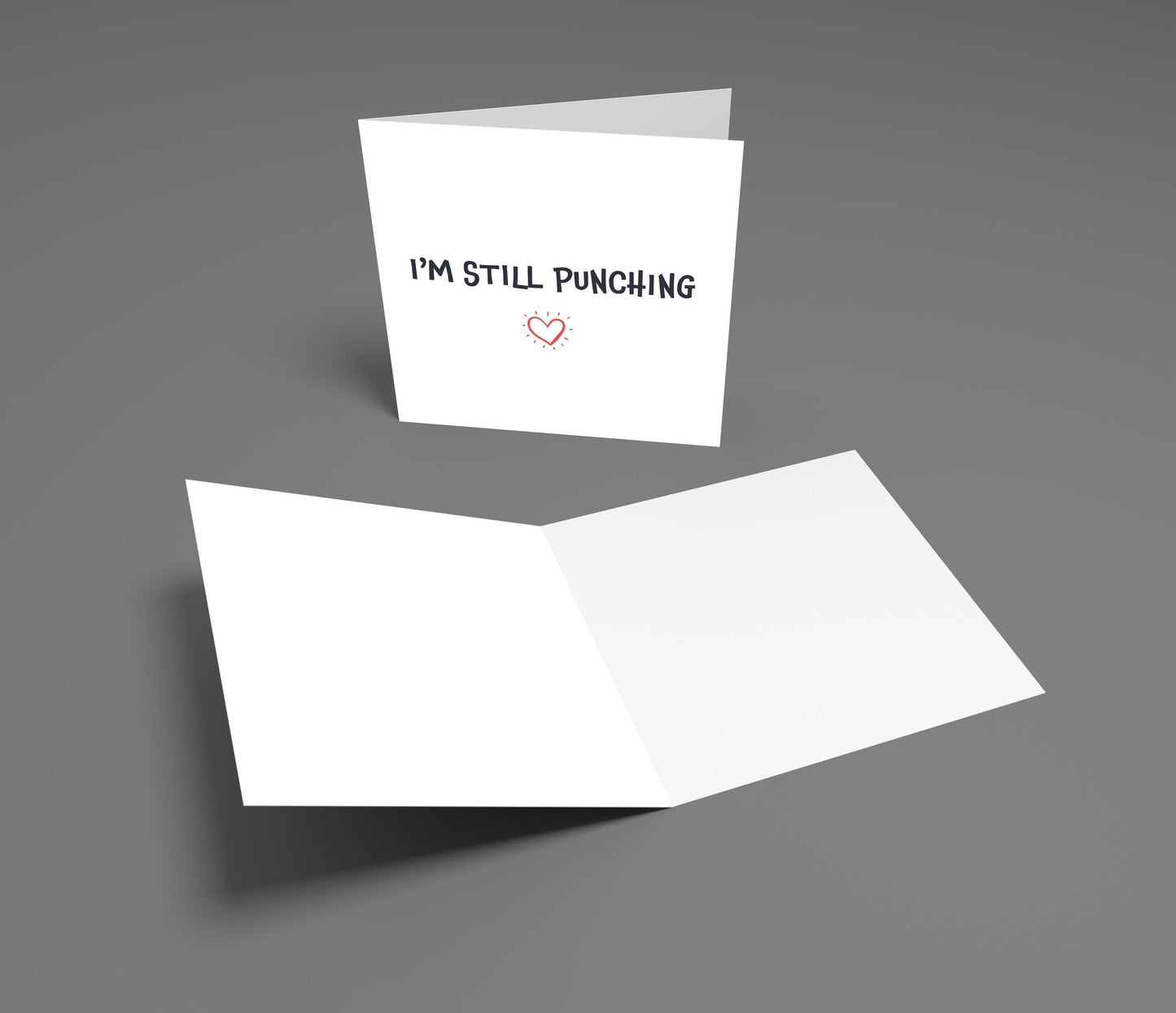 Funny Anniversary Card: I'm Still Punching - Cheeky Love Card
