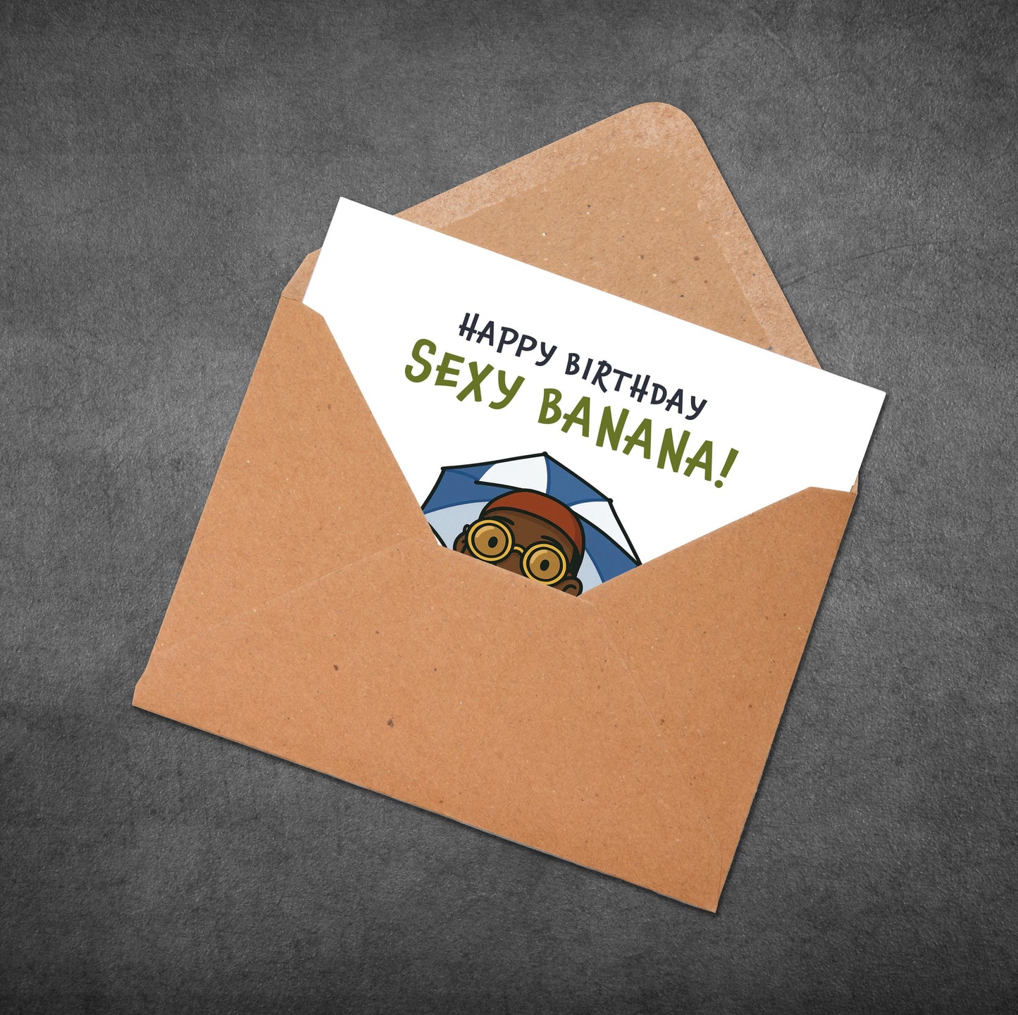 Funny Birthday Card Sexy Banana, Looky Looky Holiday Meme Card, Internet Joke Birthday Card for Him, Her, Friend, Boyfriend or Girlfriend